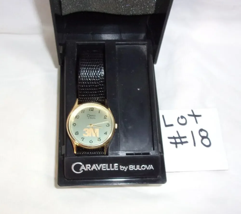 CARAVELLE BY BULOVA QUARTZ T3 493 WATCH-LEATHER BAND-HAS THE 3M INSIGNIA-RUNS